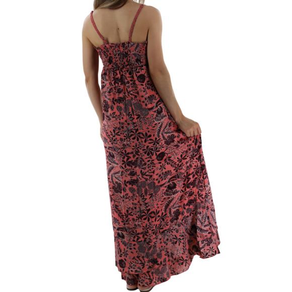 La Fiorentina Long V-cut Neckline Flowy "Gia" Maxi Dress - Picture 3 of 3